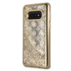 Чехол Guess 4G Peony Liquid Glitter для Samsung Galaxy S10e Gold (GUHCS10LPEOLGGO)