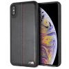 Чехол BMW для iPhone XS Max Tricolor Stiches Black (BMHCI65MTRIBK)