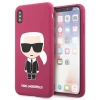 Чохол Karl Lagerfeld Silicone Ikonik для iPhone X | XS Fushia (KLHCPXSLFKFU)