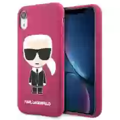Чехол Karl Lagerfeld Silicone Ikonik для iPhone XR Fushia (KLHCI61SLFKFU)