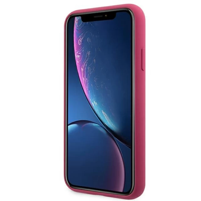 Чехол Karl Lagerfeld Silicone Ikonik для iPhone XR Fushia (KLHCI61SLFKFU)