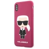 Чехол Karl Lagerfeld Silicone Ikonic для iPhone XS Max Fuschia (KLHCI65SLFKFU)