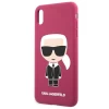 Чохол Karl Lagerfeld Silicone Ikonic для iPhone XS Max Fuschia (KLHCI65SLFKFU)