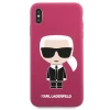 Чохол Karl Lagerfeld Silicone Ikonic для iPhone XS Max Fuschia (KLHCI65SLFKFU)