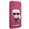 Чохол Karl Lagerfeld Silicone Ikonic для iPhone XS Max Fuschia (KLHCI65SLFKFU)