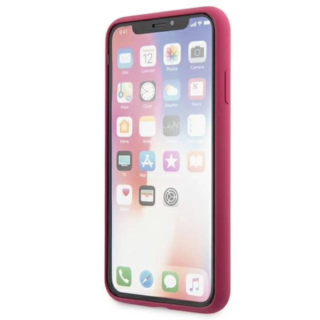 Чохол Karl Lagerfeld Silicone Ikonic для iPhone XS Max Fuschia (KLHCI65SLFKFU)