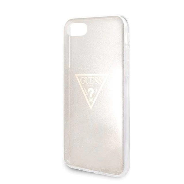 Чохол Guess Glitter Triangle для iPhone SE 2020/8/7 Gold (GUHCI8SGTLGO)