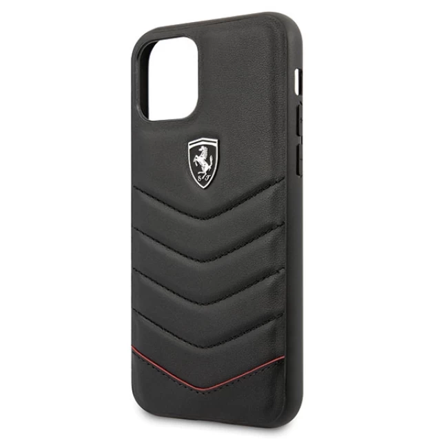 Чохол Ferrari для iPhone 11 Off Track Quilted Black (FEHQUHCN61BK)