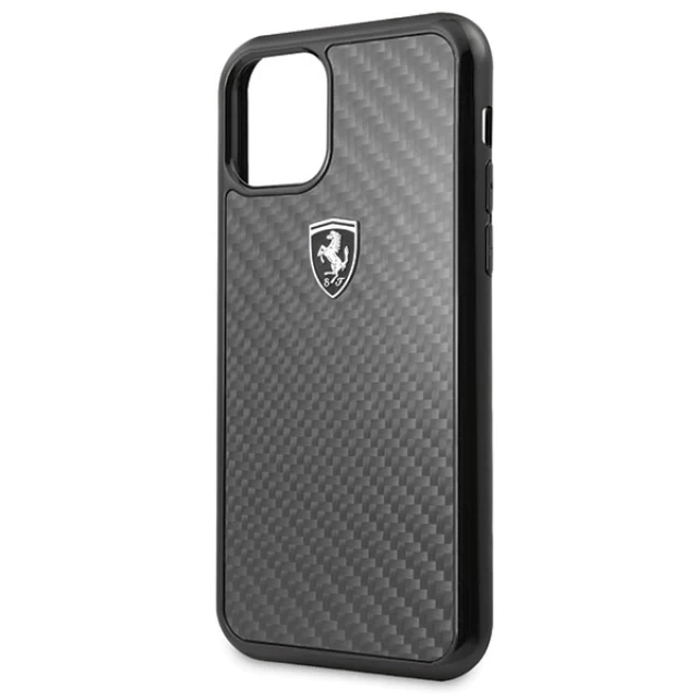 Чехол Ferrari для iPhone 11 Pro Carbon Heritage Black (FEHCAHCN58BK)