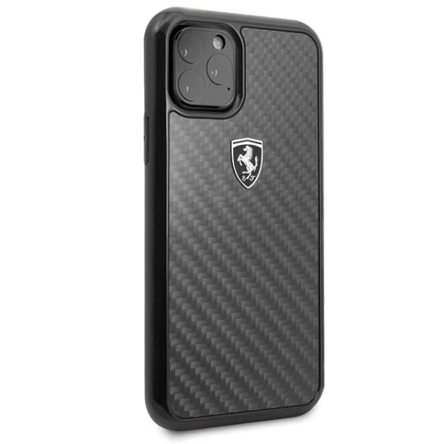 Чехол Ferrari для iPhone 11 Pro Carbon Heritage Black (FEHCAHCN58BK)