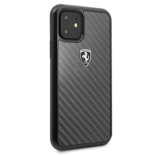 Чохол Ferrari для iPhone 11 | XR Carbon Heritage Black (FEHCAHCN61BK)