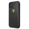 Чехол Ferrari для iPhone 11 | XR On Track Carbon Effect Black (FESPCHCN61CBBK)