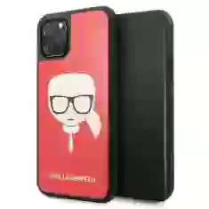Чехол Karl Lagerfeld Glitter Karl's Head для iPhone 11 Pro Red (KLHCN58DLHRE)