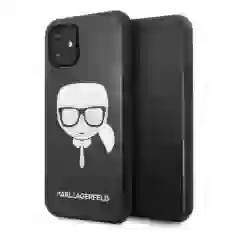 Чехол Karl Lagerfeld Glitter Karl's Head для iPhone 11 Black (KLHCN61DLHBK)