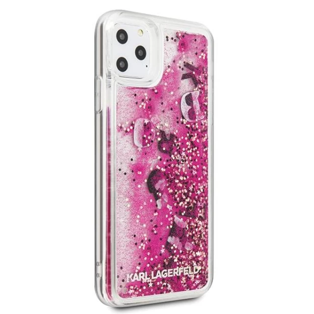 Чехол Karl Lagerfeld Glitter Floatting Charms для iPhone 11 Pro Max Pink Gold (KLHCN65ROPI)