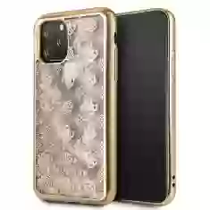 Чехол Guess 4G Peony Liquid Glitter для iPhone 11 Pro Gold (GUHCN58PEOLGGO)