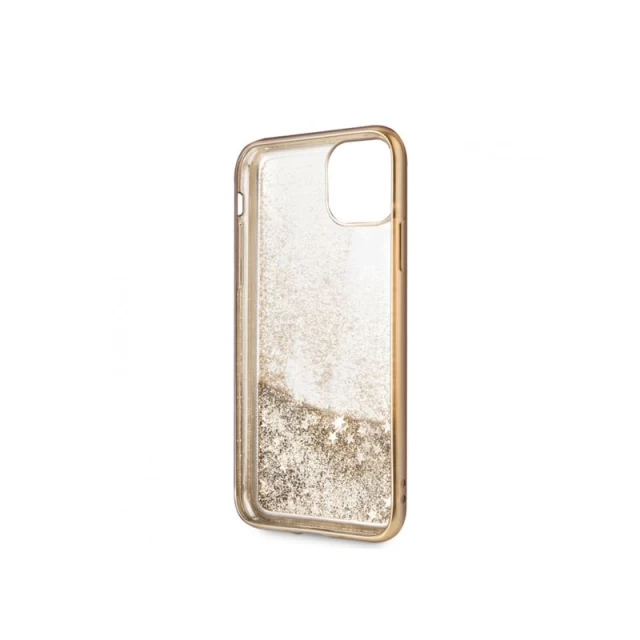 Чехол Guess 4G Peony Liquid Glitter для iPhone 11 Gold (GUHCN61PEOLGGO)