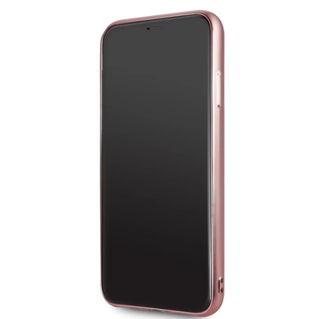 Чохол Guess 4G Peony Liquid Glitter для iPhone 11 Pro Max Rose Gold (GUHCN65PEOLGPI)