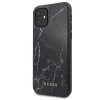 Чехол Guess Marble Glass для iPhone 11 Black (GUHCN61HYMABK)
