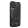 Чохол Guess Marble Glass для iPhone 11 Black (GUHCN61HYMABK)