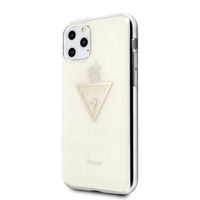 Чехол Guess Glitter Triangle для iPhone 11 Pro Gold (GUHCN58SGTLGO)