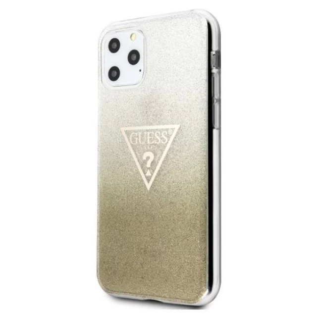 Чохол Guess Glitter Triangle для iPhone 11 Pro Max Gold (GUHCN65SGTLGO)