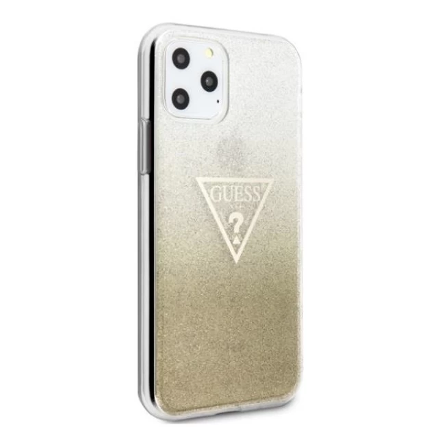 Чехол Guess Glitter Triangle для iPhone 11 Pro Max Gold (GUHCN65SGTLGO)