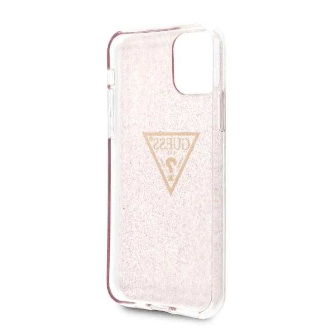 Чехол Guess Glitter Triangle для iPhone 11 Pro Pink (GUHCN58SGTLPI)
