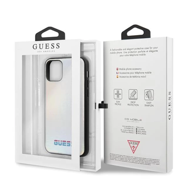 Чехол Guess Iridescent для iPhone 11 Pro Silver (GUHCN58BLD)