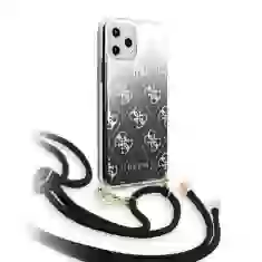 Чехол Guess 4G Gradient (Strap) для iPhone 11 Pro Black (GUHCN58WO4GBK)