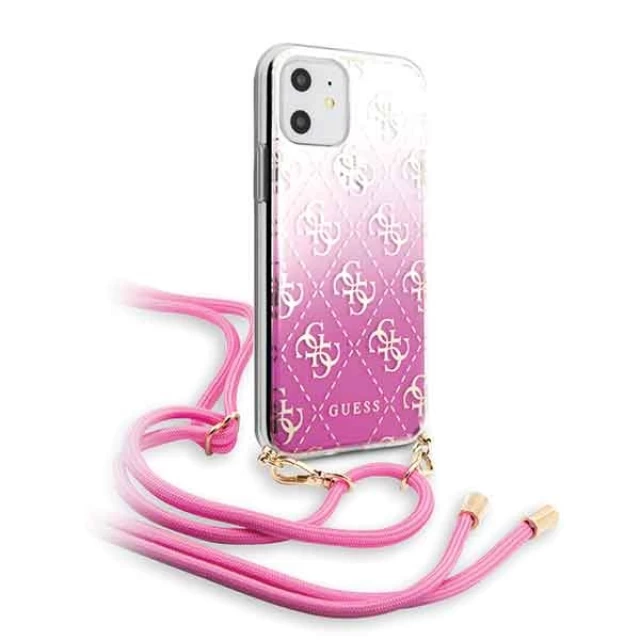 Чохол Guess 4G Gradient для iPhone 11 Pink (GUHCN61WO4GPI)