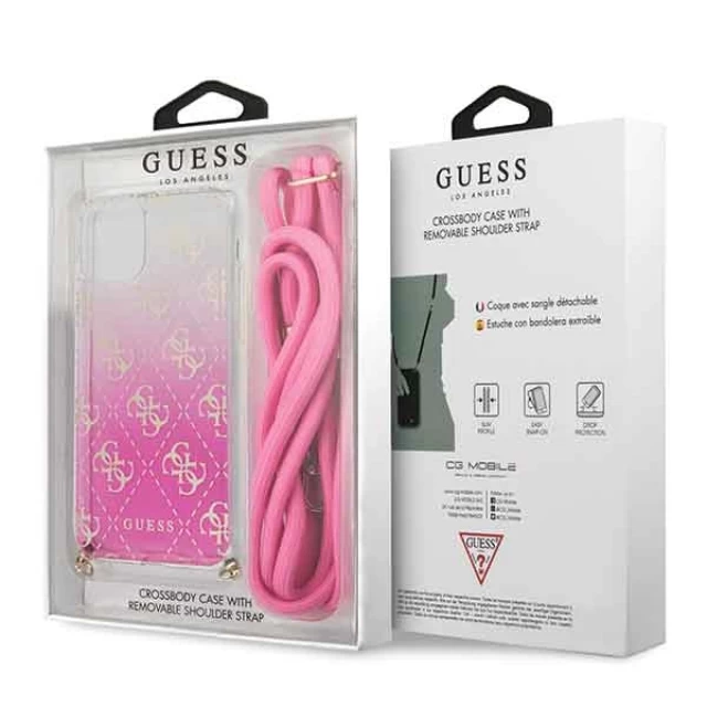 Чохол Guess 4G Gradient для iPhone 11 Pink (GUHCN61WO4GPI)