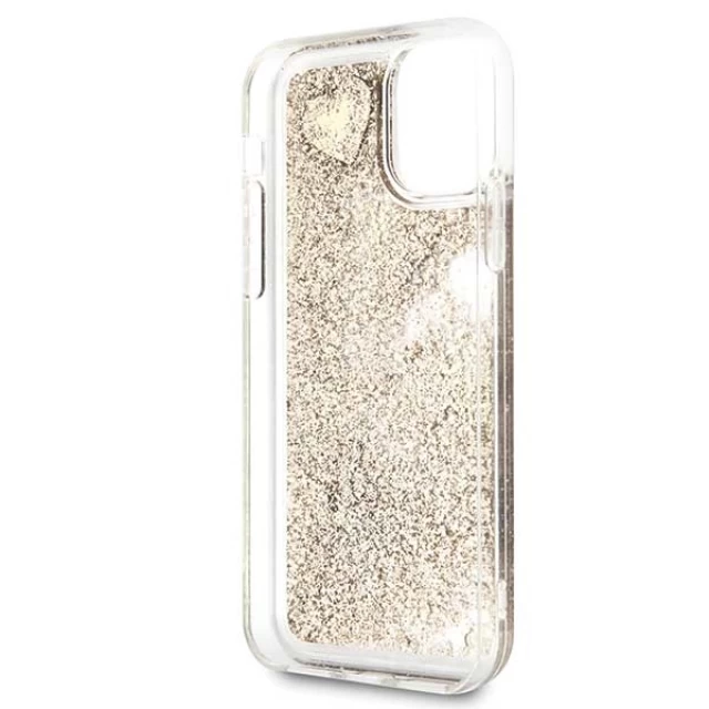Чехол Guess Glitter Hearts для iPhone 11 Gold (GUHCN61GLHFLGO)