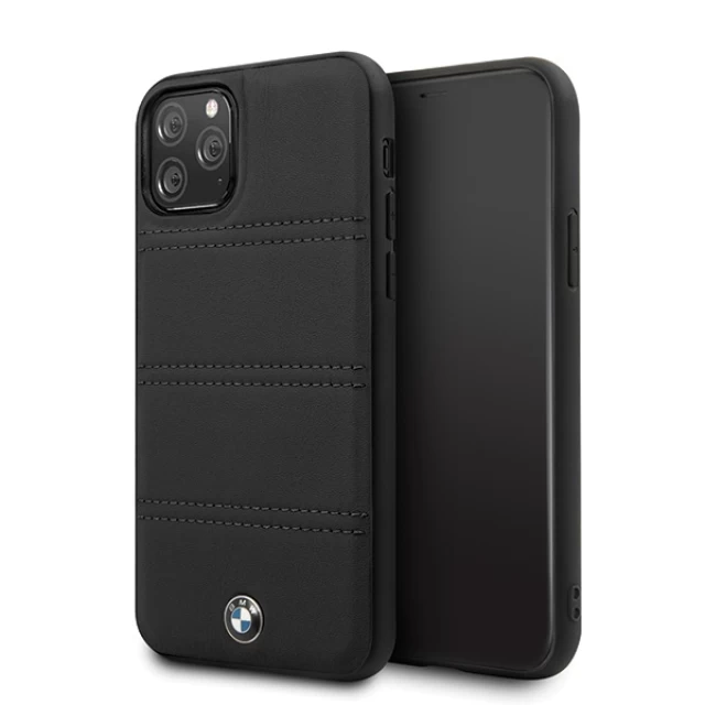 Чехол BMW для iPhone 11 Pro Signature Horizontal Lines Black (BMHCN58PELBK)