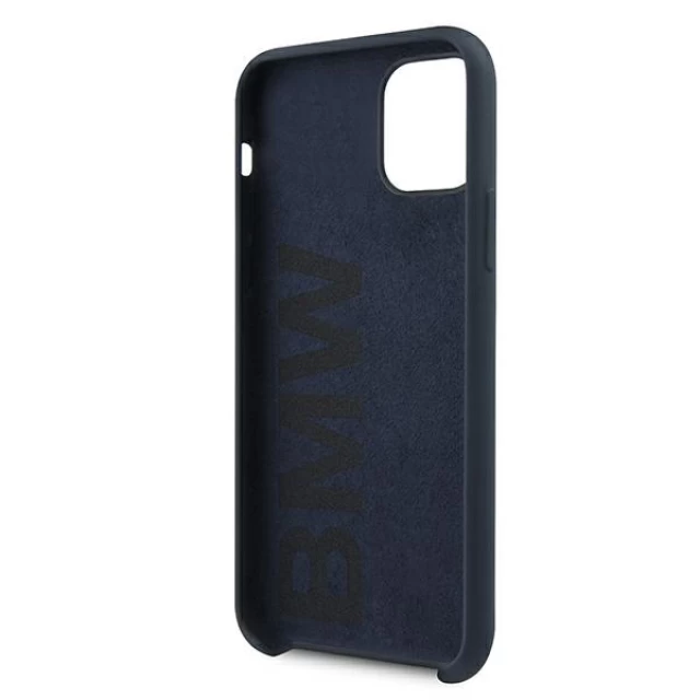 Чохол BMW для iPhone 11 Pro Silicone Metal Logo Navy (BMHCN58SILNA)