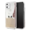 Чохол Karl Lagerfeld Liquid Glitter для iPhone 11 Pink Gold (KLHCN61PABGNU)