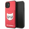 Чохол Karl Lagerfeld Choupette Head Cardslot для iPhone 11 Red (KLHCN61CSKCRE)