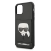 Чехол Karl Lagerfeld Karl's Head Cardslot для iPhone 11 Pro Black (KLHCN58CSKCBK)