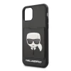 Чохол Karl Lagerfeld Karl's Head Cardslot для iPhone 11 Black (KLHCN61CSKCBK)