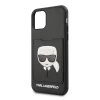 Чехол Karl Lagerfeld Karl's Head Cardslot для iPhone 11 Black (KLHCN61CSKCBK)