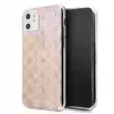 Чехол Guess 4G Peony Glitter для iPhone 11 Pink (GUHCN61TPERG)