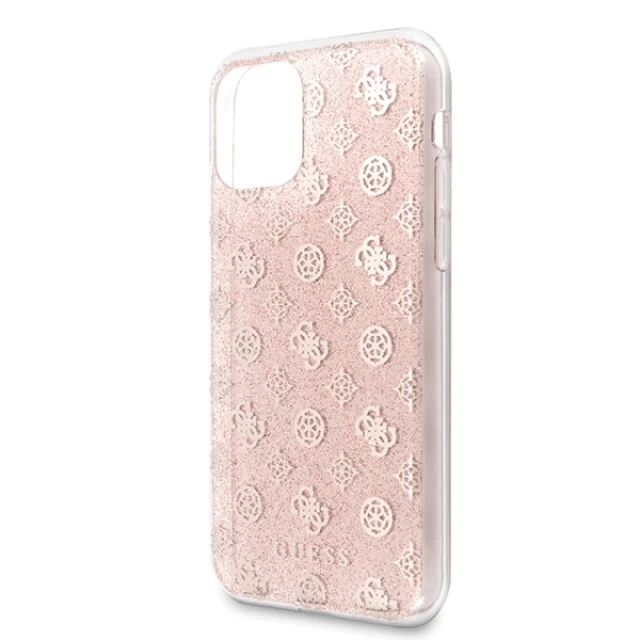 Чохол Guess 4G Peony Glitter для iPhone 11 Pink (GUHCN61TPERG)
