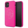 Чехол Guess Silicone 4G Tone On Tone для iPhone 11 Fuchsia (GUHCN61LS4GFU)