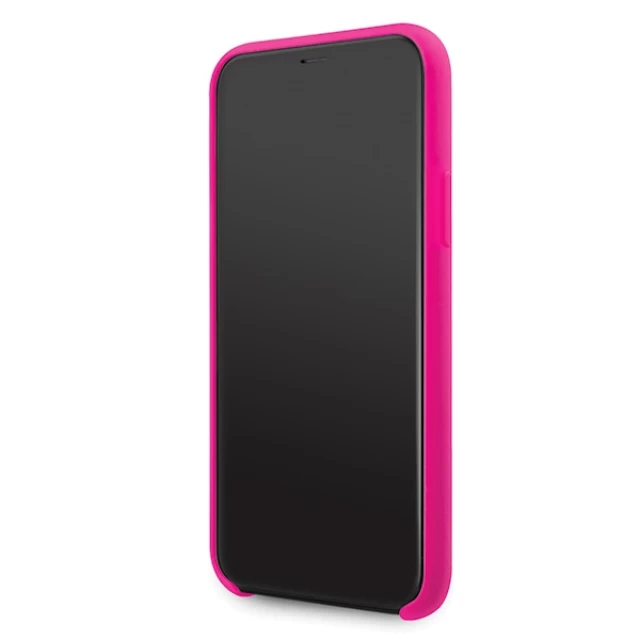 Чехол Guess Silicone 4G Tone On Tone для iPhone 11 Fuchsia (GUHCN61LS4GFU)