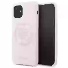 Чехол Guess Silicone 4G Tone On Tone для iPhone 11 Light Pink (GUHCN61LS4GLP)