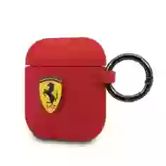 Чехол для наушников Ferrari Silicone для AirPods 1 | 2 Red (FESACCSILSHRE)