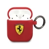 Чехол для наушников Ferrari Silicone для AirPods 1 | 2 Red (FESACCSILSHRE)