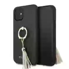 Чехол Guess Saffiano with Ring Stand для iPhone 11 Black (GUHCN61RSSABK)