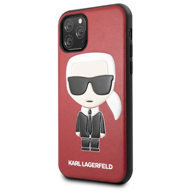 Чохол Karl Lagerfeld Iconic Karl Embossed для iPhone 11 Pro Red (KLHCN58IKPURE)