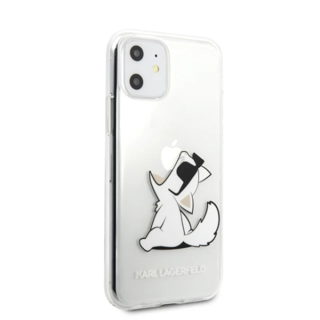 Чохол Karl Lagerfeld Choupette Fun для iPhone 11 Transparent (KLHCN61CFNRC)